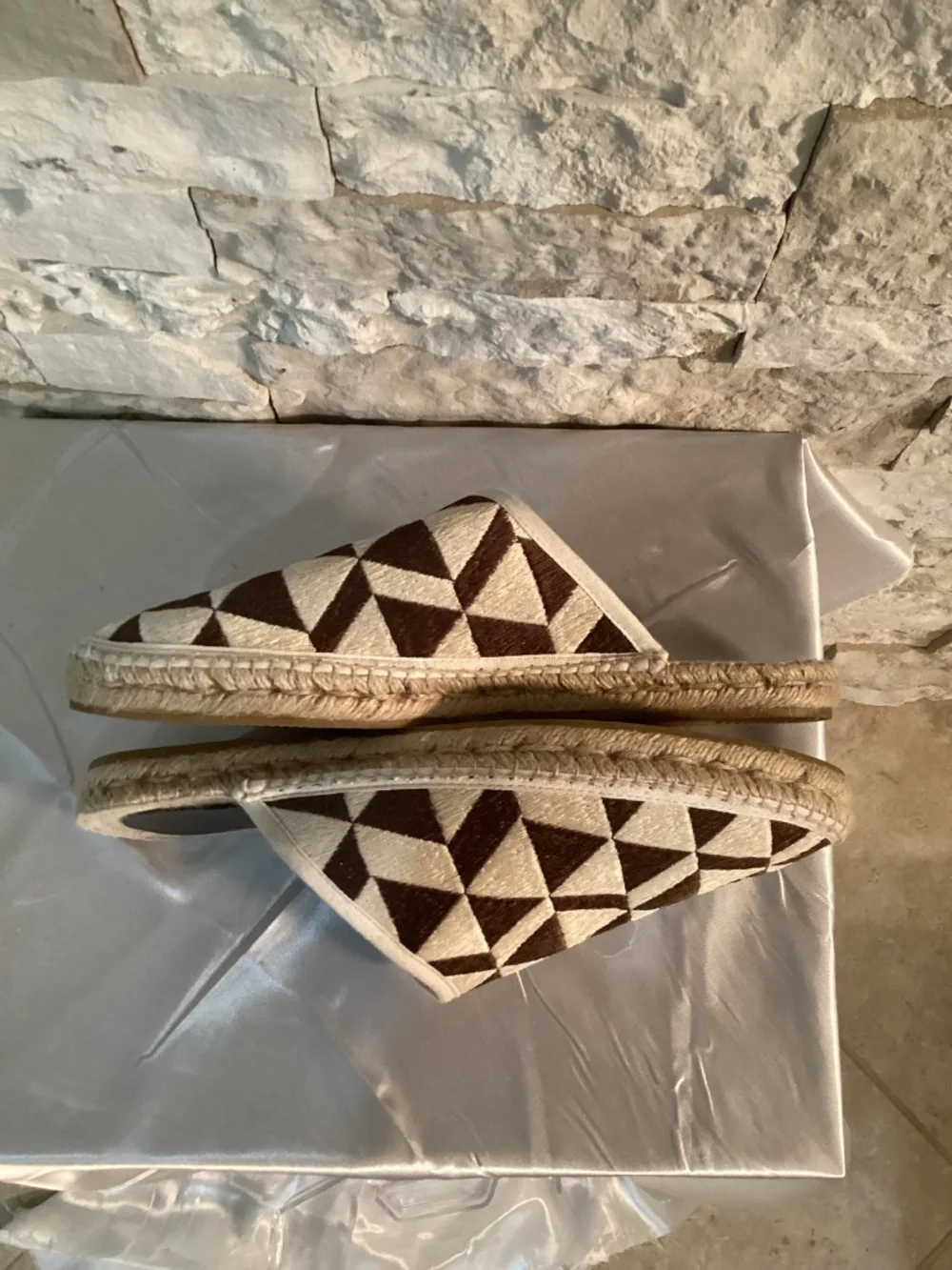 Todd Snyder x Guanabana Geometric Woven Mule Espadrilles Men’s Size 12 EU 45